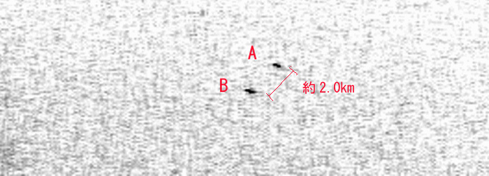a図２　M22005 M22006 並走流星間の距離 .jpg